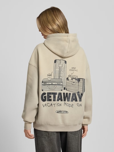 ANOTHER COTTON LAB Oversized Hoodie mit Kapuze Hellgrau 5