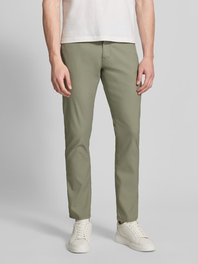 Pierre Cardin Regular Fit Hose mit Label-Detail Modell 'Lyon' Oliv 4