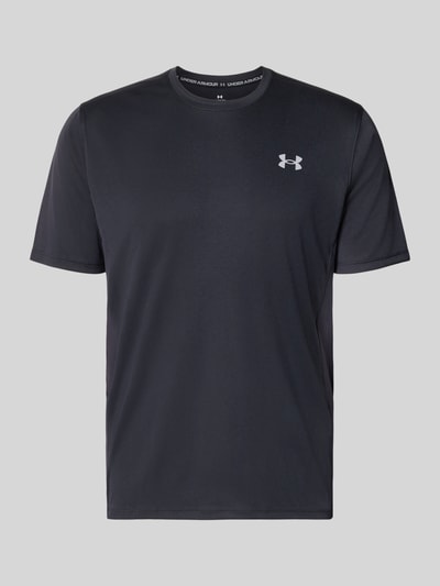 Under Armour Regular Fit Sport-T-Shirt mit Label-Print Black 2