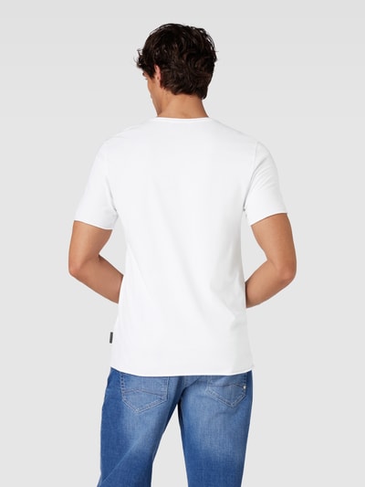 Armedangels T-Shirt in unifarbenem Design Modell 'AAMON BRUSHED' Weiss 5