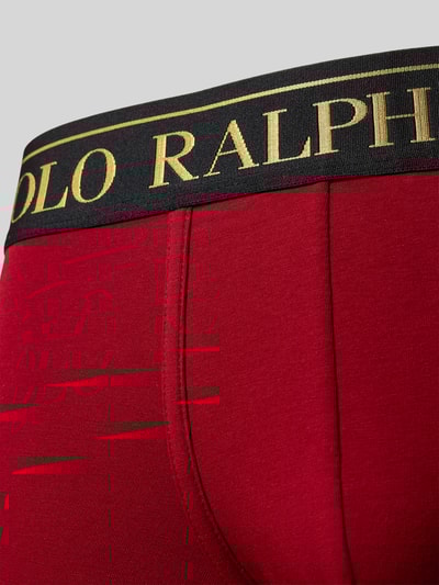 Polo Ralph Lauren Underwear Trunks mit elastischem Logo-Bund im 2er-Pack Rot 2