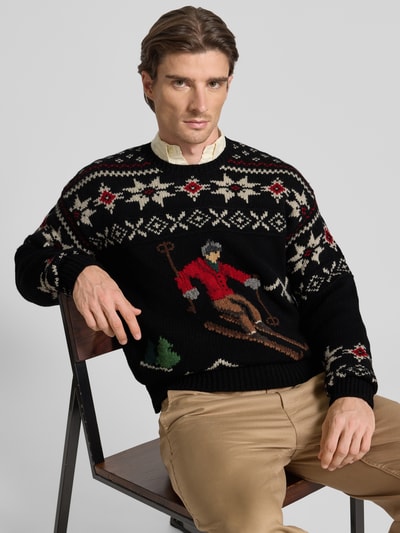 Polo Ralph Lauren Gebreide trui met motiefprint Zwart - 3