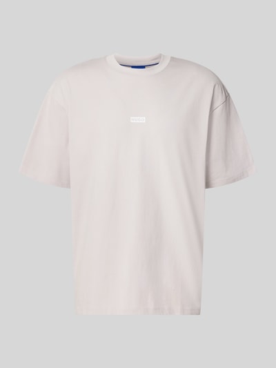 Produktfoto, Loose Fit T-Shirt aus reiner Baumwolle Modell 'Nalono' von HUGO, Optik: Unifarben, Kurzarm, Rundhals, Label-Detail, Jersey