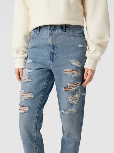 Levi's® Mom Fit High Waist Jeans im 5-Pocket-Design Hellblau 3