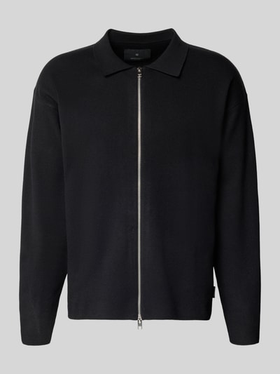 Jack & Jones Premium Strickjacke mit Zweiwege-Reißverschluss Modell 'BRADFORT' Black 2