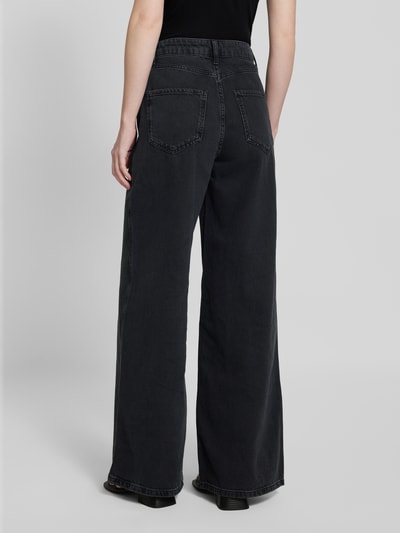 Mango Wide Leg Jeans im 5-Pocket-Design Modell 'DAPHNE' Anthrazit 5