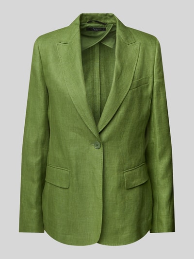 Weekend Max Mara Leinenblazer mit Reverskragen Modell 'NALUT' Gruen 1