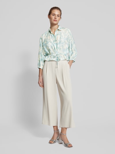 Jake*s Collection Overhemdblouse met taillekoord Aquablauw - 1