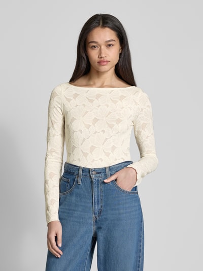 Gina Tricot Longsleeve mit Ausbrenner-Effekt Offwhite 4