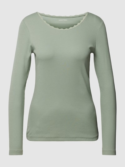 Montego Longsleeve mit Rundhalsausschnitt Metallic Tuerkis 2