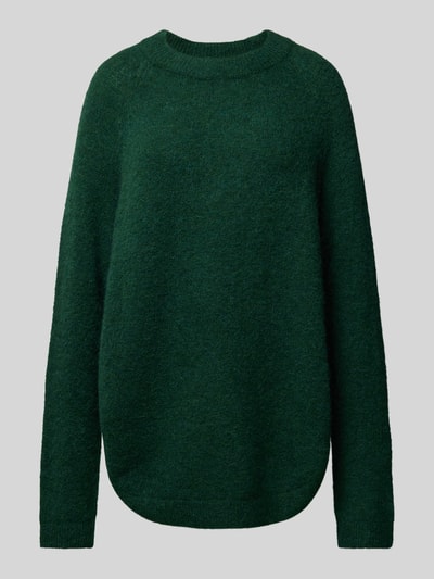 MSCH Copenhagen Oversized gebreide pullover met ronde hals, model 'Lessine' Donkergroen - 2