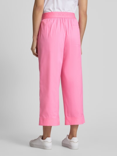 JOOP! Spodnie materiałowe z szeroką nogawką i wpuszczanymi kieszeniami model ‘Paloma’ Mocnoróżowy 5