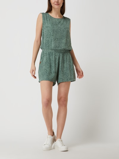 Ragwear Playsuit van viscose, model 'Zella' Rietgroen - 1