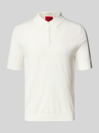 HUGO Regular Fit Poloshirt aus Viskose-Mix Modell 'SAN PETER-CV' Offwhite 2
