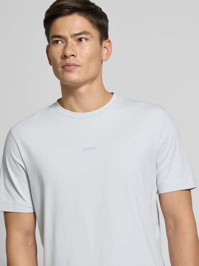 BOSS Orange Regular Fit T-Shirt aus Baumwoll-Mix Hellgrau 3