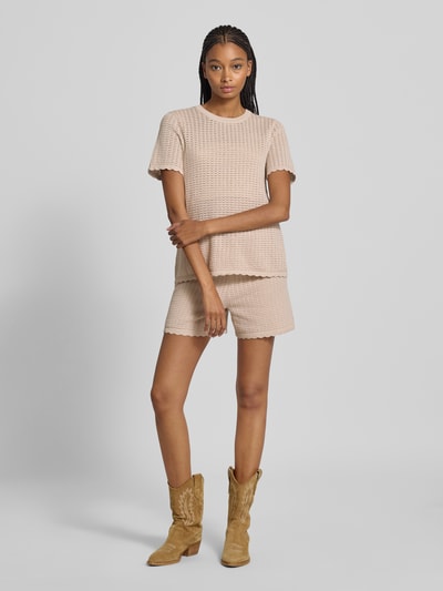 Pieces Loose Fit T-Shirt aus reiner Baumwolle Modell 'SCOUT' Sand 1