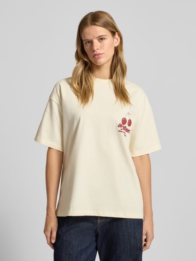 ANOTHER COTTON LAB Oversized T-Shirt mit Rundhalsausschnitt Ecru 4
