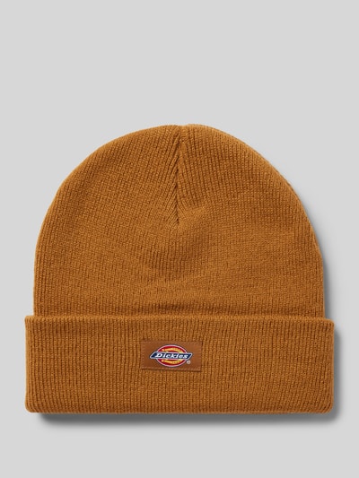 Dickies Beanie met labeldetail, model 'GIBSLAND' Middenbruin - 1