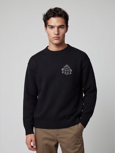 Don´t Waste Culture Sweatshirt mit Logo-Print Modell 'AROLOA' Black 4