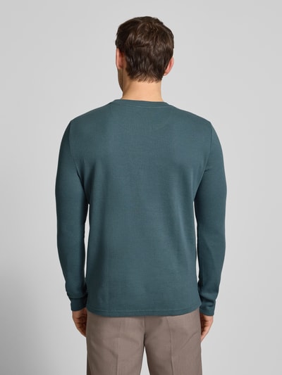 MCNEAL Shirt met lange mouwen, structuurmotief en ronde hals Antraciet gemêleerd - 5