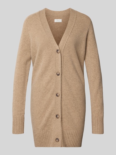 Fynch-Hatton Kardigan rozpinany o kroju loose fit z czystej wełny Beżowy 2
