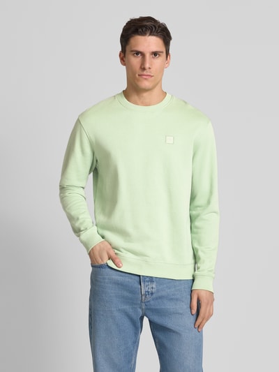 Scotch & Soda Sweatshirt mit Label-Badge Hellgruen 4