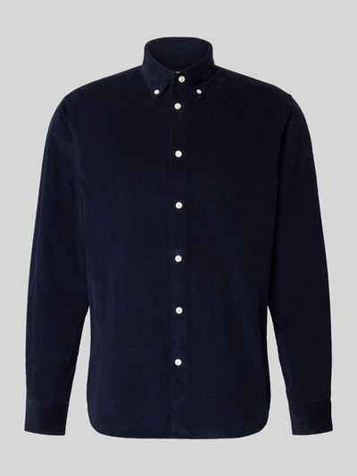 SELECTED HOMME Koszula sztruksowa o kroju regular fit z czystej bawełny model ‘DANNI’ Ciemnoniebieski 2