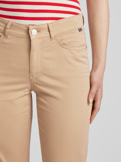 Marc Cain Slim Fit Hose in unifarbenem Design Modell 'SILEA' Sand 3