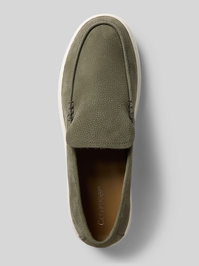 CK Calvin Klein Mokasyny z profilowaną podeszwą model ‘Hybrid’ Oliwkowy 3