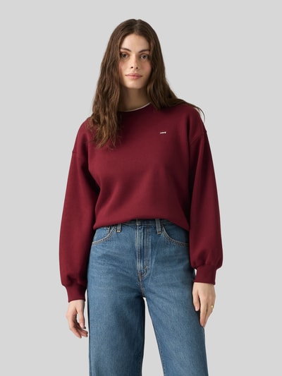 Levi's® Regular Fit Sweatshirt aus Baumwoll-Mix Bordeaux 3