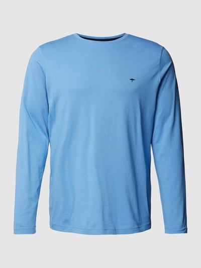 Fynch-Hatton Longsleeve mit Logo-Detail Rauchblau Melange 2
