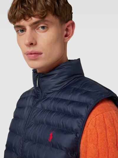 Polo Ralph Lauren Steppweste mit Label-Stitching Modell 'TERRA' Marine 3