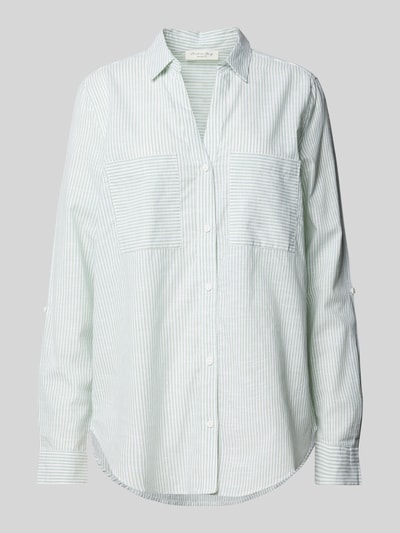 Christian Berg Woman Relaxed Fit Hemdbluse mit Brusttaschen Lind 2