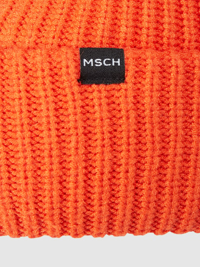 MSCH Copenhagen Grof gebreide beanie, model 'Galine Rachelle' Donkeroranje - 2