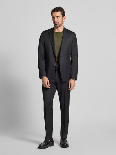 Christian Berg Men Regular fit pullover van puur katoen in gebreide look Kaki gemêleerd - 1