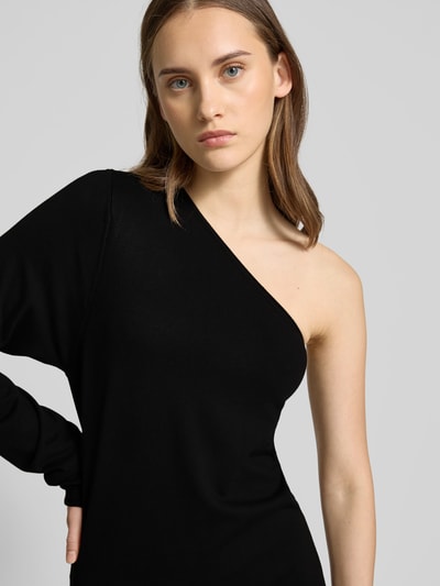 black palms Maxikleid mit One-Shoulder-Träger Black 3
