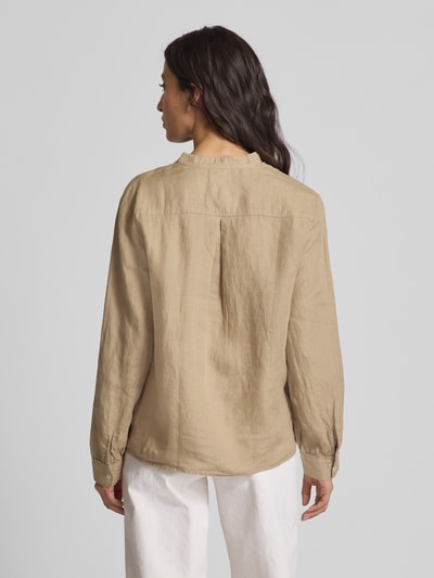 Marc O'Polo Comfort Fit Langarmblusen aus reinem Leinen Beige 5