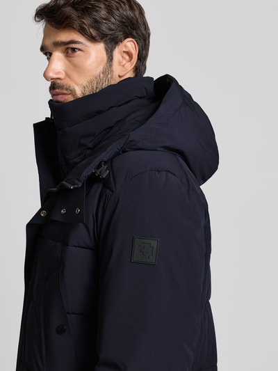 Strellson Regular Fit Steppmantel mit Logo-Patch Modell 'CRASHER' Marine 3