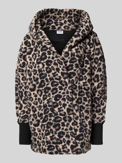 Noisy May Regular Fit Mantel aus Kunstfell Modell 'Cuddle' Mittelbraun 2