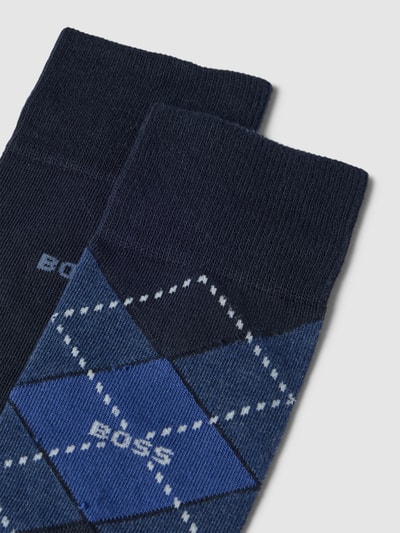 BOSS Socken mit Label-Detail im 2er-Pack Marine 2