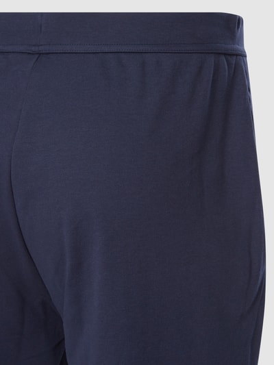 Christian Berg Men Sweatshorts met labeldetail Marineblauw - 3