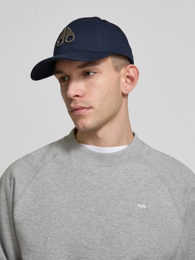 Moose Knuckles Basecap mit Label-Applikation Marine 1