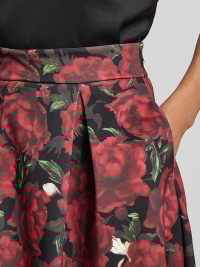 GUIDO MARIA KRETSCHMER WOMAN Midirok met stolpplooien, model 'Paulina' Bordeaux - 3