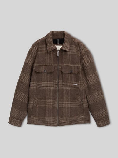 Tom Tailor Hemdjacke mit Label-Detail Beige 2
