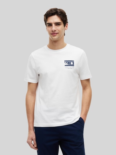 Tommy Hilfiger Regular Fit T-Shirt aus reiner Baumwolle Weiss 4