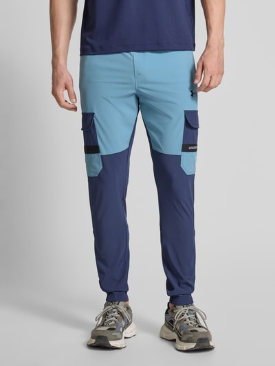 Under Armour Sweatbroek met elastische band Donkerblauw - 4