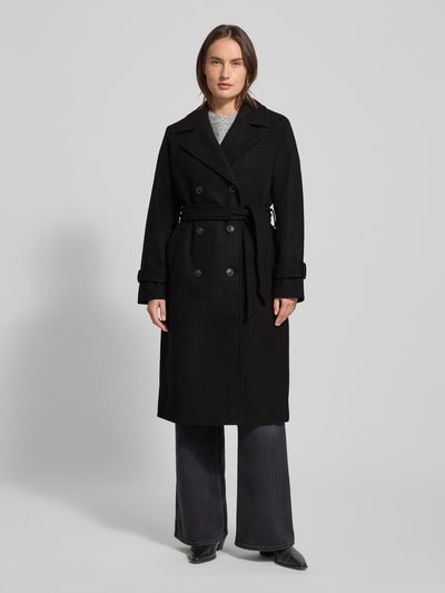 Vero Moda Regular Fit Trenchcoat mit Reverskragen Modell 'FORTUNEVEGA ' Black 4