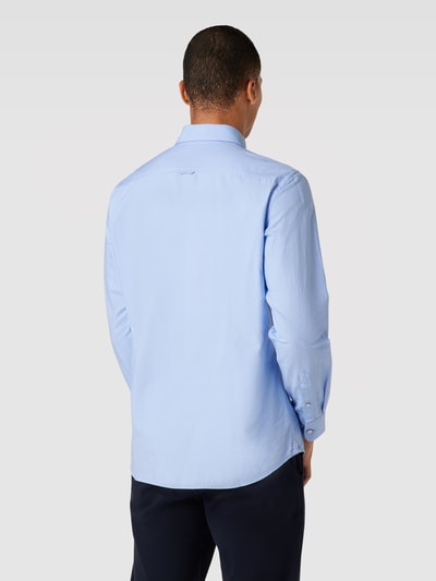 Jake*s Casual Fit Business-Hemd mit Kentkragen Bleu 5