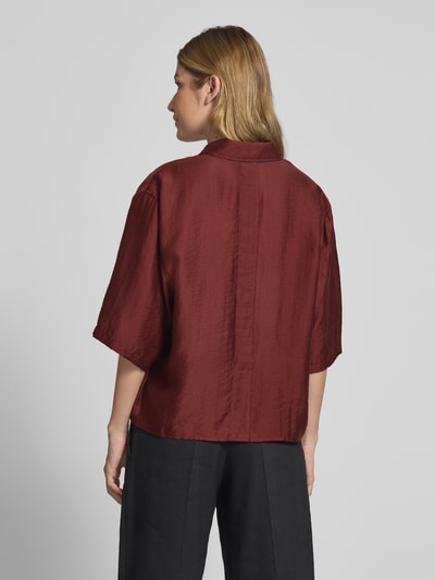 Jake*s Collection Blouseshirt met 3/4-mouwen Bordeaux - 5