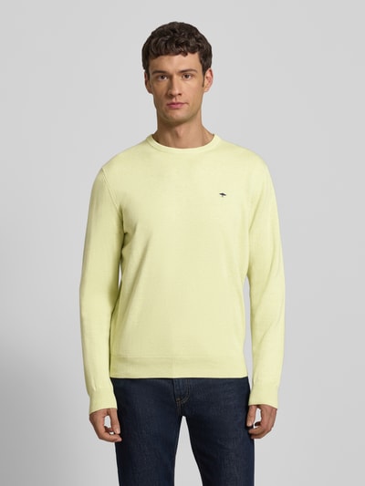 Fynch-Hatton Strickpullover mit gerippten Abschlüssen Mint 4